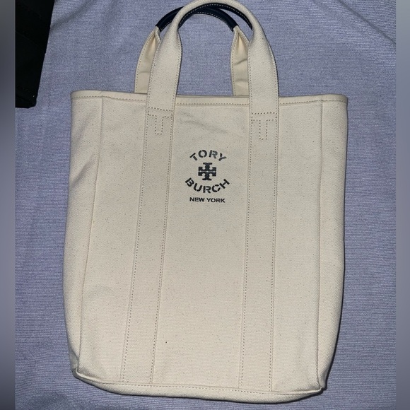 Tory Burch Handbags - Tote Burch Canvas Tore with Leather Details on handle